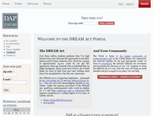 Tablet Screenshot of dreamact.info